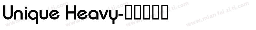 Unique Heavy字体转换